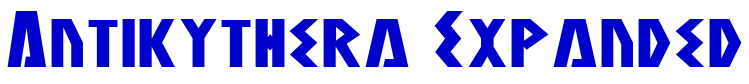 Antikythera Expanded шрифт